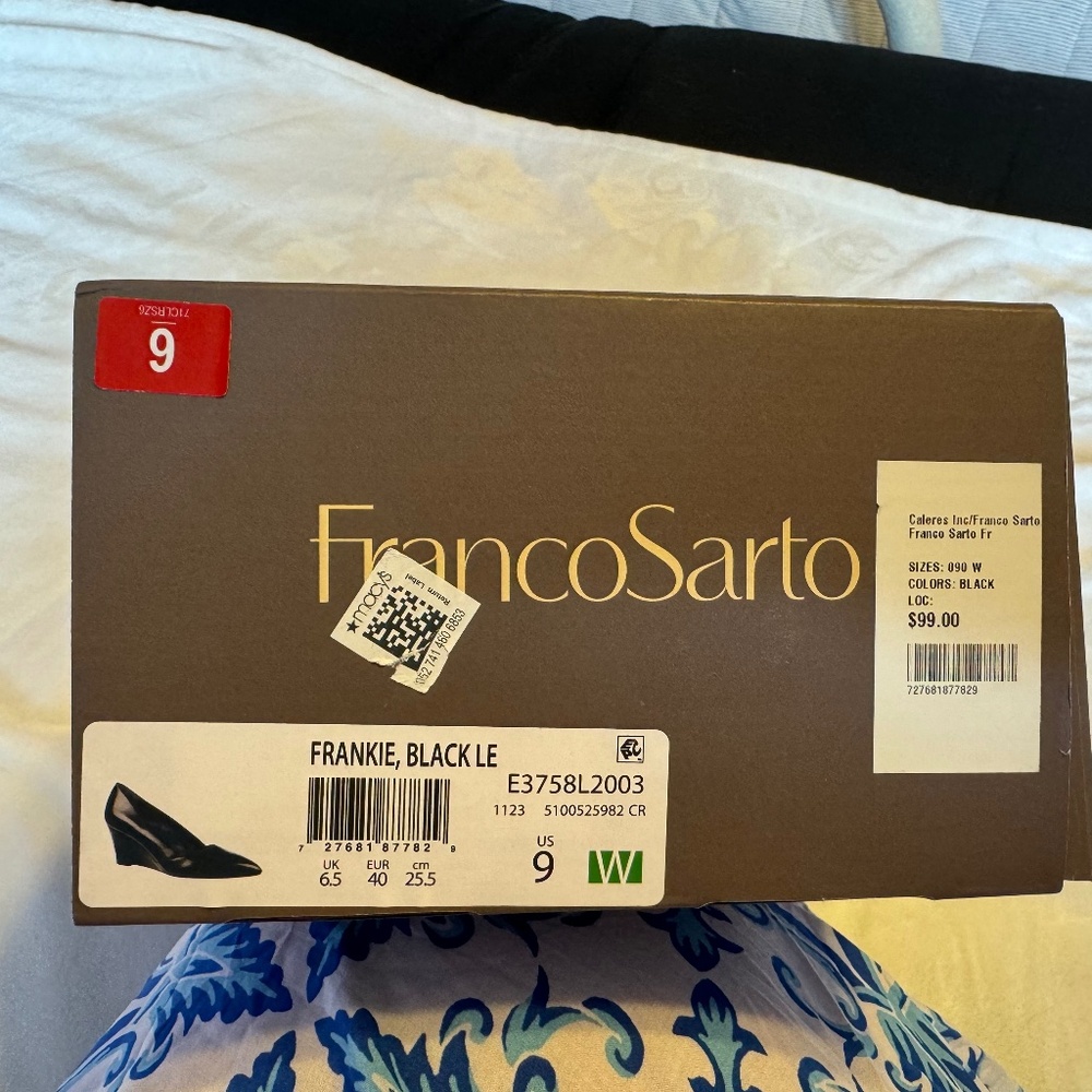 Franco Sarto Women's Black Heels Size 9 Wide